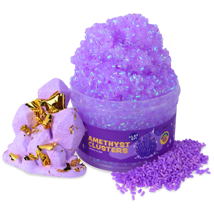 Amethyst Clusters CLAY Kit
