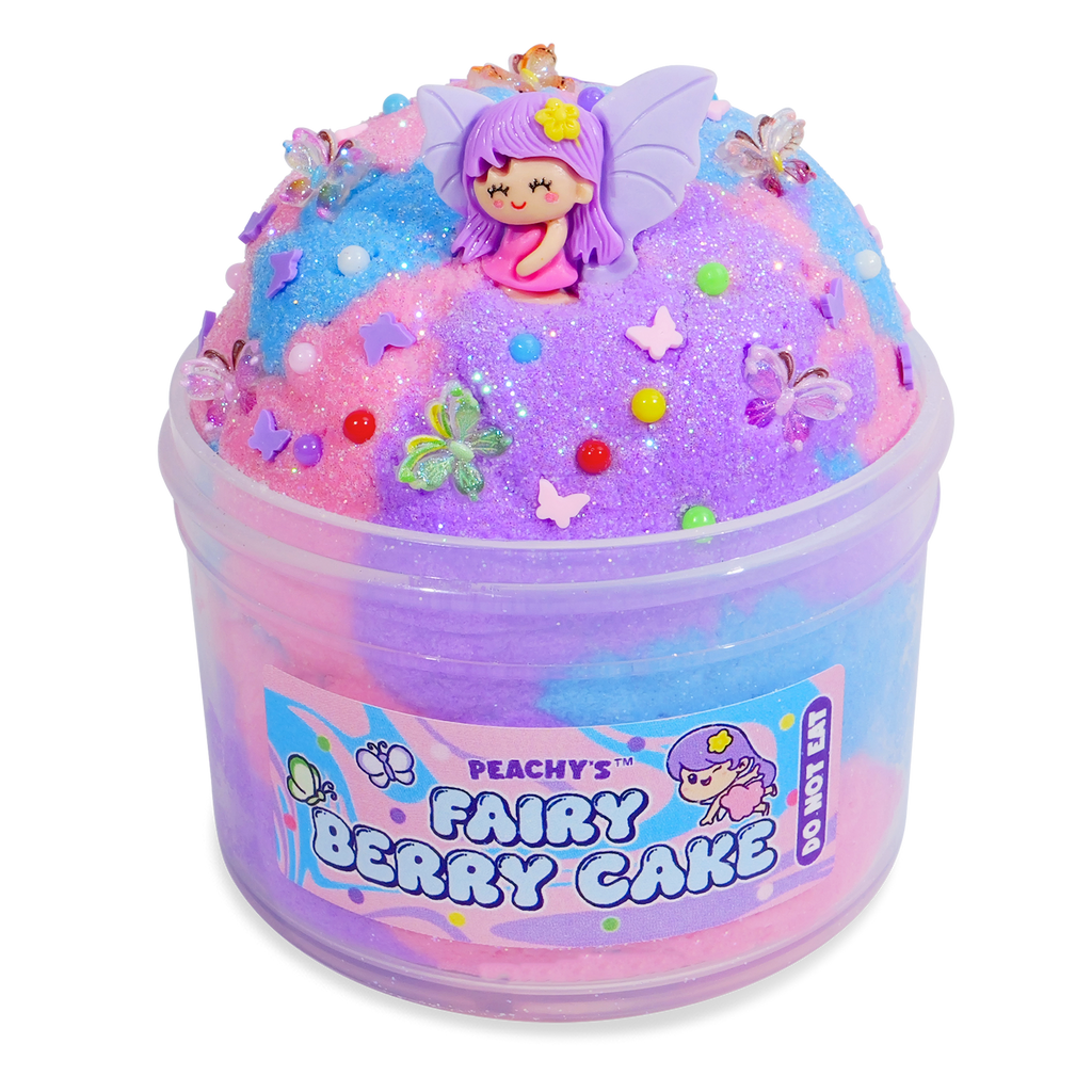 bely purple toy shiny flowers  Fairy Berry Cake – PeachyBbies