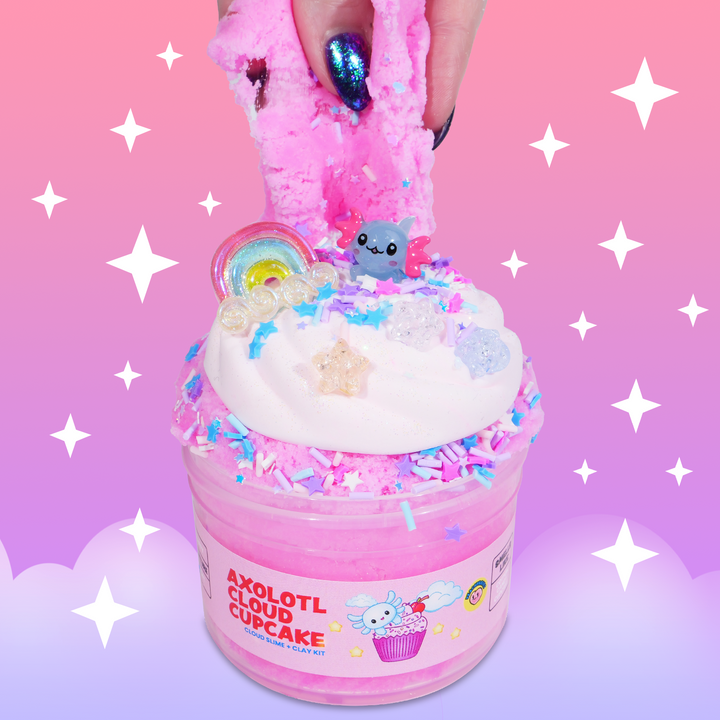 Axolotl Cloud Cupcake CLAY Kit