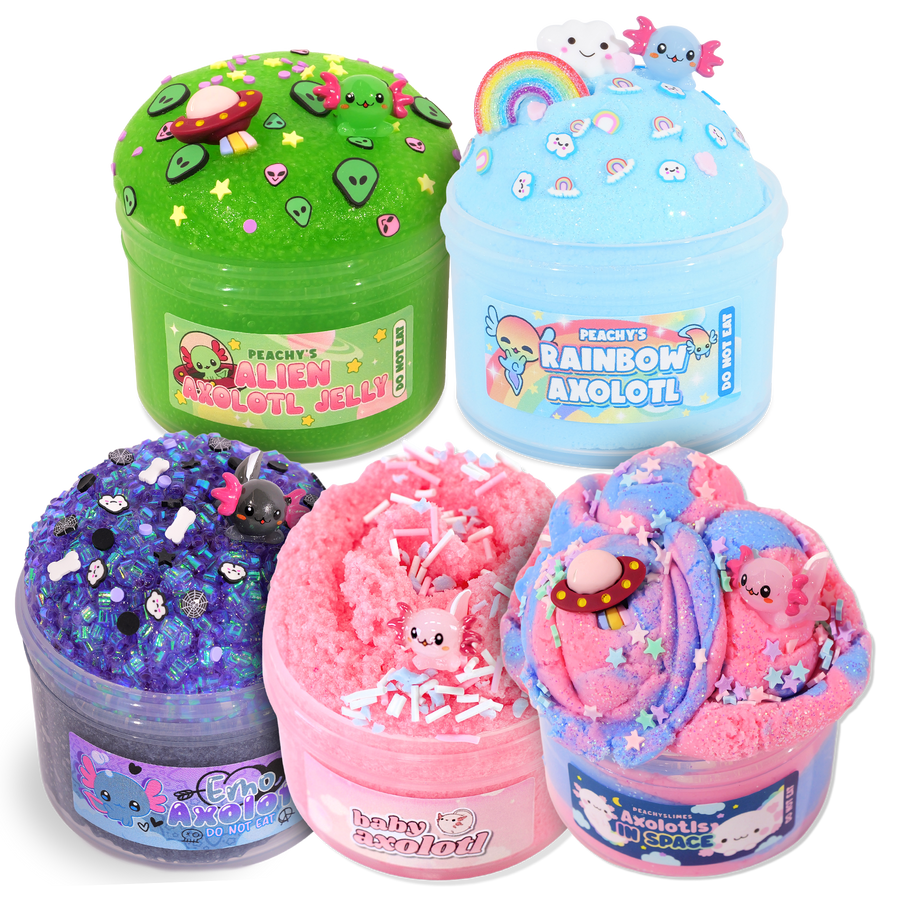 Axolotl Slime Bundle – PeachyBbies