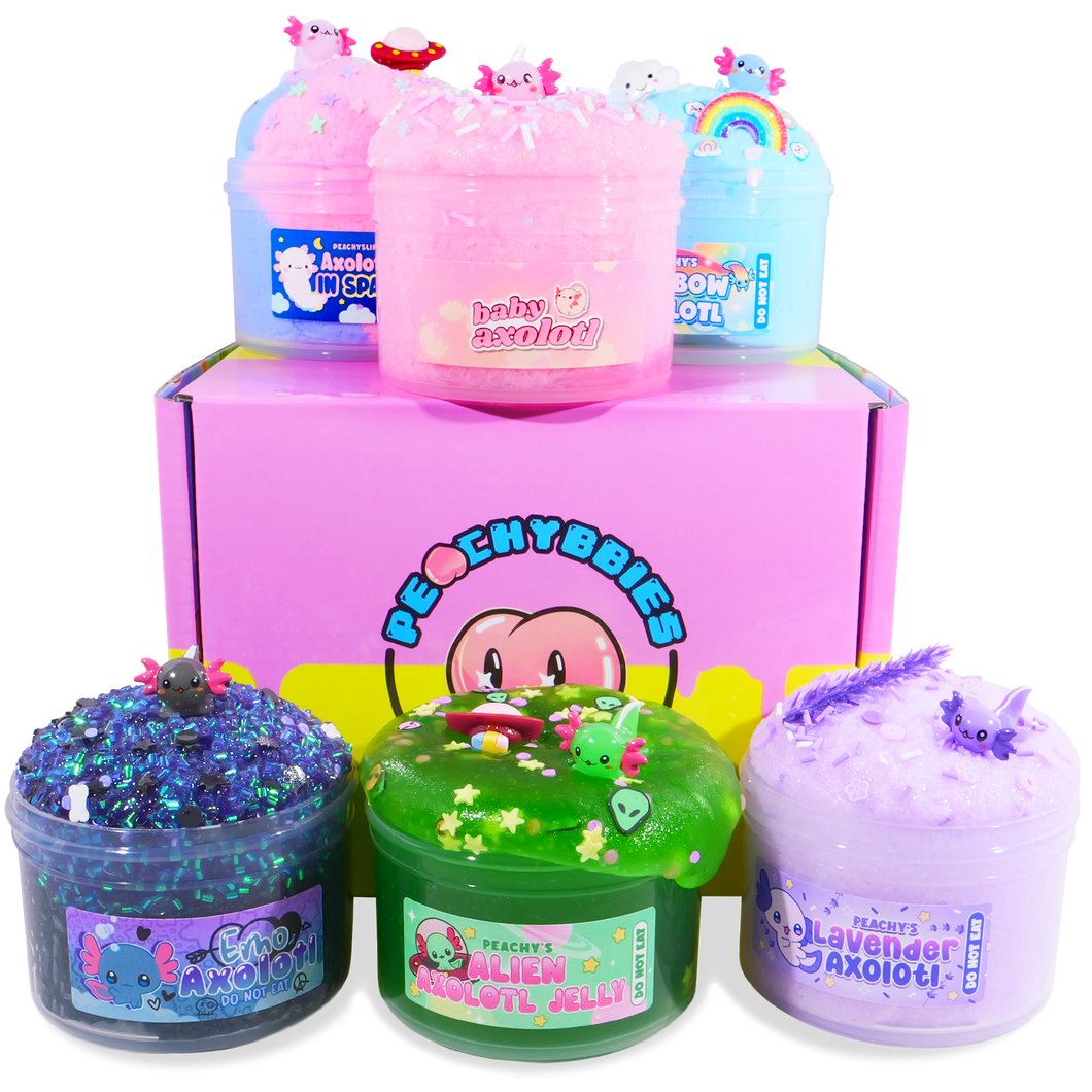 Axolotl Slime Bundle – PeachyBbies