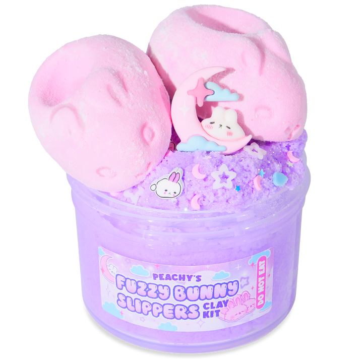 Fuzzy Bunny Slippers CLAY Kit