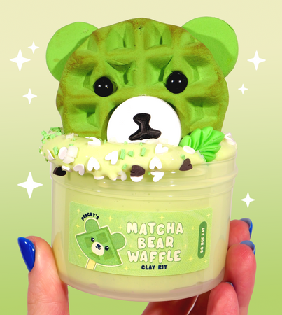 Matcha Bear Waffle CLAY Kit